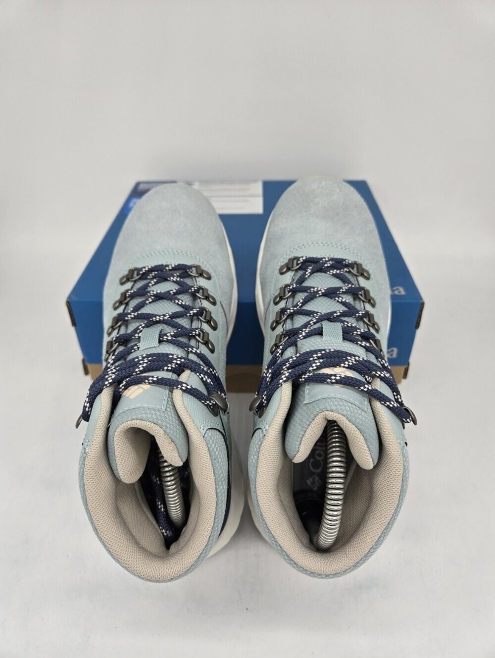 Columbia Women's Newton Wander Hiking Boots Crushed Blue Shoes Size 7 - Picture 5 of 8